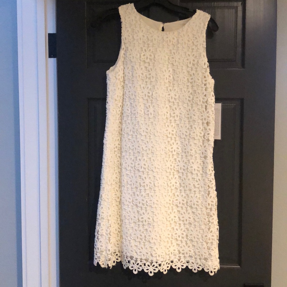 Jcrew wedding collection white flower eyelet dress